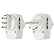 Carica l&#39;immagine nel visualizzatore di Gallery, Electraline 71033 Adattatore Multipresa Tripla con Interruttore, Spina Bianco - Ilgrandebazar