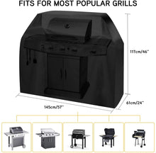 Carica l&#39;immagine nel visualizzatore di Gallery, Estefanlo - Copertura per barbecue in tessuto Oxford resistente, impermeabile, antipolvere, anti-UV, per barbecue all&#39;aperto, lunghezza: 145 cm, larghezza: 61 cm, altezza: 117 cm, 46 cm (146)