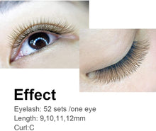 Carica l'immagine nel visualizzatore di Gallery, NAGARAKU Estensioni delle Ciglia Tessuto a Mano Volume Predefinito 3D Risparmio di Tempo Premade Fan Eyelash Extension Ciglia Estensioni (0.07mm C 8-12mm Marrone) 8-12mm Mix Marrone 0.07 C