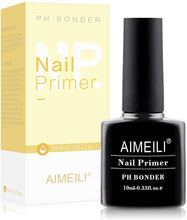 Carica l'immagine nel visualizzatore di Gallery, AIMEILI Primer Unghie Base Bonder Nail Prep Primer Aria Veloce Asciutto Primer Unghie Trucco Non Lampada, base trucco Libero Fit per Unghie in Acrilico Bonder Legame 10ml