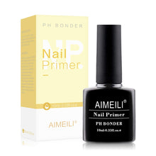 Carica l'immagine nel visualizzatore di Gallery, AIMEILI Primer Unghie Base Bonder Nail Prep Primer Aria Veloce Asciutto Primer Unghie Trucco Non Lampada, base trucco Libero Fit per Unghie in Acrilico Bonder Legame 10ml