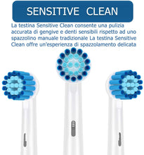 Carica l'immagine nel visualizzatore di Gallery, ITECHNIK Testine di ricambio per Oral B£¬Testine per spazzolino di ricambio Braun Oral B Sensitive£¬Compatibile Ricambi spazzolino elettrico Oral B Pro, Vitality, ecc - Di 16 Pezzi