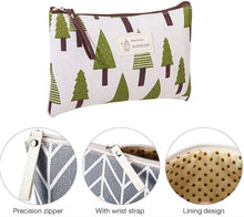 Carica l'immagine nel visualizzatore di Gallery, Borsa Cosmetica in Tela, 2 PCS Borsa Cosmetica, Custodia per Trucco Stampata, Borsa da Toilette da Viaggio, Borsa da Toilette da Viaggio Multifunzionale con Cerniera, per Chiavi Cosmetici