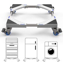 Carica l&#39;immagine nel visualizzatore di Gallery, Dewel Base mobile regolabile 44,8 ~ 69 cm per lavatrice multifunzione con 4... - Ilgrandebazar