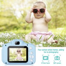 Carica l&#39;immagine nel visualizzatore di Gallery, Komake Fotocamera Bambini,Fotocamere Digitali per Bambini Ricaricabile Giocattolo da 2 Pollici Schermo HD 1080P,Regalo Giocattolo per Ragazzi e Ragazze da 3 a 12 Anni (Blu,con Scheda 32GB)