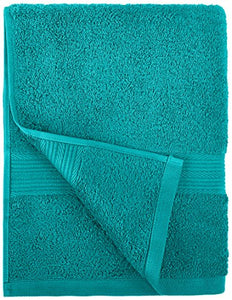 AmazonBasics - Set di 2 asciugamani da bagno che non Verde Turchese - Ilgrandebazar