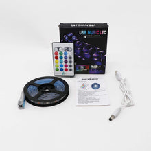 Carica l'immagine nel visualizzatore di Gallery, USB Striscia LED TV, TASMOR 2M Retroilluminazione TV LED Striscia RGB, 16 Colori e 4 Modalità RGB Nastri LED per HDTV da 40-60 Pollici, PC Monitor ecc
