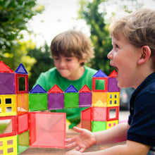 Carica l'immagine nel visualizzatore di Gallery, Desire Deluxe Set tessere magnetiche - Gioco Educativo per bambini e bambine - Età 3 4 5 6 7 anni - Impara con le costruzioni - 57 pz