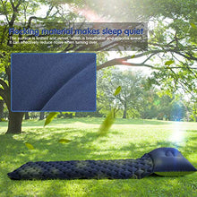 Carica l&#39;immagine nel visualizzatore di Gallery, Materassino da Campeggio Gonfiabile,190x56x6cm (0.5kg) Verde Blu Navy 200cm