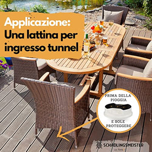 Panteer ® Lattina di esca per formiche - 4 esche per formiche - Facile controllo delle formiche con veleno per formiche - Contro più di 3 specie - Per interni e per le formiche nel prato