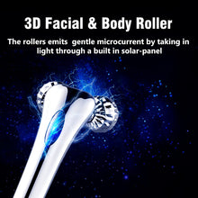 Carica l'immagine nel visualizzatore di Gallery, SUNMAY Massaggiatore Viso 3D con Rulli Massaggianti Regolabili - Microcurrent Cura della pelle Viso Massaggiatore Corpo Strumenti Rassodanti per Lifting Facciale a V, Impastare, Corpo Dimagrante Argento Bianco