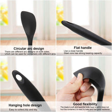 Carica l&#39;immagine nel visualizzatore di Gallery, joyoldelf Set da Cucina in Silicone 5 Pezzi - Spatole, 11.4*3.2*3.9, Nero - Ilgrandebazar