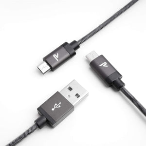 Cavo Micro USB [ 1M - 2Pezzi ] Rampow - 2 Pezzi, Grigio siderale - Ilgrandebazar
