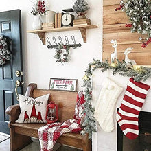 Carica l&#39;immagine nel visualizzatore di Gallery, Cuscini Natalizi Decorativi Divano Natale Copricuscini Federe 45x45 Bianco Arredo Per Salotto La Casa Babbo Natale Alci Regali Poliestere 4 Pezzi