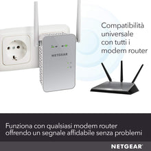 Carica l&#39;immagine nel visualizzatore di Gallery, Netgear EX6150 Ripetitore WiFi Wireless, Copertura per 2-3 1200 Mbps, Bianco