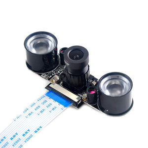 HiLetgo Raspberry Pi Camera 5MP OV5647 Adjustable-Focus Webcam Night Vision... - Ilgrandebazar