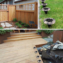 Carica l&#39;immagine nel visualizzatore di Gallery, Luci solari da esterno, Jorft 8 Pack 8 LED Lampade a terra Bianco Caldo