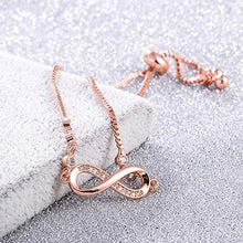 Carica l&#39;immagine nel visualizzatore di Gallery, Bracciale a due fili Infinity Symbol Ladies a... - Ilgrandebazar