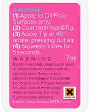 Carica l&#39;immagine nel visualizzatore di Gallery, NYK1 Nail Bond Colla per Unghie Finte Super Forte, Adesivo per Tip - Qualità Professionale da Salone di Bellezza - Perfetta per Nail Art con Acrilico, Gemme, Decorazioni, Trasparenti Bianche