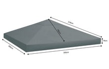 Carica l&#39;immagine nel visualizzatore di Gallery, Quick-Star - Copertura di Ricambio per Gazebo Rank Pavillon, 3 x 3 m,... - Ilgrandebazar