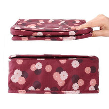 Carica l&#39;immagine nel visualizzatore di Gallery, Emwel appeso Toiletry Organizer Travel trousse per donne e Fiore rosso vino - Ilgrandebazar