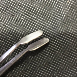 Stamp Tweezers, 2pcs Tweezers Philately Stamps Collector Tools (Silver)