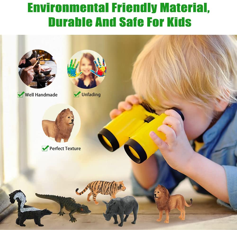 Confezione Un Mondo Di Animali Foresta Giocattolo Gioco Per Bambini Bimbi 
