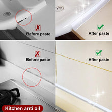 Carica l&#39;immagine nel visualizzatore di Gallery, Nastro Sigillante Per Bagno e Cucina, Materiale PE, Nastro Sigillante Impermeabile e Resistente Alla,Autoadesivo Waterproof Caulk Strip Wall Sealing(3,8 cm x 335cm) (Bianca)