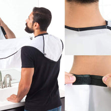 Carica l'immagine nel visualizzatore di Gallery, Barba Grembiule, Silingsan Beard Apron Cattura Barba e Capelli, Grembiule con Ventose per Specchio Lasciate Che il Vostro Bagno Pulire - Nero