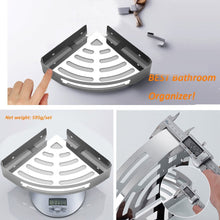 Carica l&#39;immagine nel visualizzatore di Gallery, Mensola angolare per Bagno WC-Shelf-Triangle, Doccia Inox (Triangolo) - Ilgrandebazar
