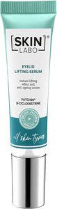 SkinLabo - Siero effetto lifting palpebre. Contorno occhi per palpebre cadenti, idratante e tonificante. Per tutti i tipi di pelle. 15 ml.