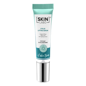 SkinLabo - Siero effetto lifting palpebre. Contorno occhi per palpebre cadenti, idratante e tonificante. Per tutti i tipi di pelle. 15 ml.