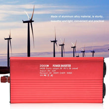 Carica l&#39;immagine nel visualizzatore di Gallery, Zerodis Inverter Onda Sinusoidale Pura Convertitore 12V 220V 2000W A - Ilgrandebazar
