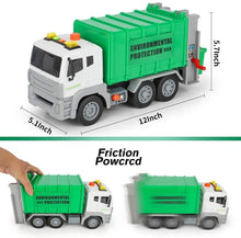 Carica l'immagine nel visualizzatore di Gallery, Kramow Camion della Spazzatura con Luci e Suoni,Camion Giocattolo per Bambini 2 Anni 3 Anni 4 Anni,Giocattoli Educativi per Ragazzi Ragazze
