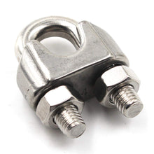 Carica l&#39;immagine nel visualizzatore di Gallery, Fune metallica clip cavo morsetti in acciaio INOX 304, M3, 20 pezzi M3 - Ilgrandebazar