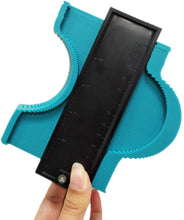 Carica l'immagine nel visualizzatore di Gallery, Gauge Contour, Yisscen Plastic Gauge Duplicator Profile Strumento di misura - 5 pollici / 127mm Template Arc Frame Laminate Tiling Edge Shaping (blu)