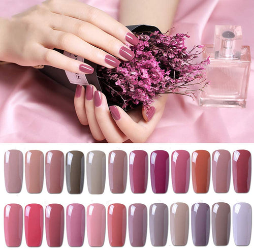 Clavuz Smalto Semipermente per Unghie in Gel UV LED 24pcs Set per Manicure Colori Smalti Gel per Unghie Soak Off