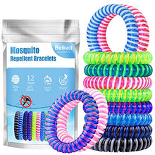 Carica l&#39;immagine nel visualizzatore di Gallery, Beikell Braccialetto Antizanzare, [12 Pezzi] Braccialetto Repellente Antizanzare - DEET Free e Privi di Sostanze Tossiche o Nocive con Citronella ed Impermeabile e Sicuro per Adulti e Bambini