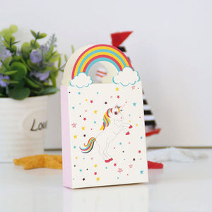 TOYMYTOY 24Pezzi Sacchetti regalo in carta unicorno compleanno per 1, bianco - Ilgrandebazar