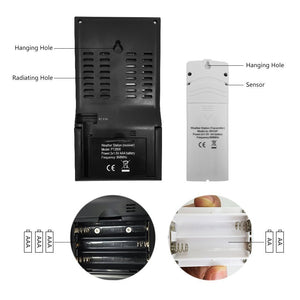 VLIKE Stazione Meteo con 2 Sensore Esterno Wireless Controllo Radio... - Ilgrandebazar