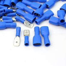 Carica l&#39;immagine nel visualizzatore di Gallery, Aussel Metal Assorted Electrical Wire Terminal Spade Connectors Male Blue - Ilgrandebazar