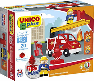 COSTRUZIONE Unico City-Pompieri Veicolo 20pz 8546 - Ilgrandebazar