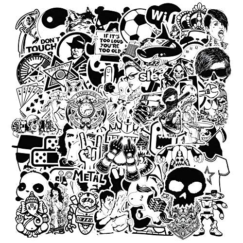 Modou 120 Adesivi in Vinile Sticker Perfetti per Laptop, Skateboard, 120