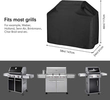 Carica l&#39;immagine nel visualizzatore di Gallery, Velway Copertura Barbecue Telo Copri Barbecue Impermeabile 147 * 61 * 117cm per BBQ Grill Anti Polvere Neve Pioggia Feci di Uccelli Sole, Cover 210D Oxford per Barbecue