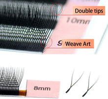 Carica l&#39;immagine nel visualizzatore di Gallery, NAGARAKU YY Extension Ciglia Professionale Russian Volume 4D Eyelash Extensions Premade Fans 0.05mm D Curl 8-12mm Misto Lash Ciglia Estensioni Naturale 8-12mm 0.05 D