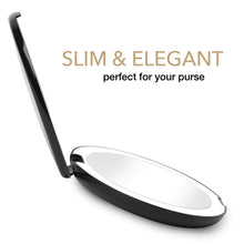 Carica l&#39;immagine nel visualizzatore di Gallery, Fancii Specchio Ingranditore Tascabile Illuminato per Trucco, Normale e Nero - Ilgrandebazar