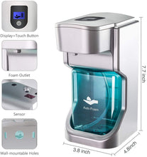 Carica l'immagine nel visualizzatore di Gallery, Dispenser di Sapone Automatico, Dispenser Regolabile di Schiuma di Sapone Senza Tocco a Infrarossi, Regolabile e Senza Contatto, Pompa di Sapone da Parete da 500ML per Bagno, Cucina, Ufficio
