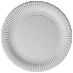 Ckone - Confezione da 100 piatti di carta grandi Large, White - Ilgrandebazar