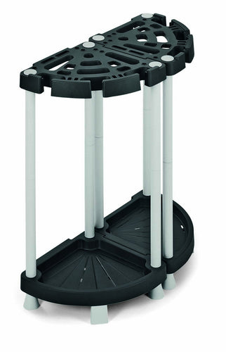 TERRY Double Tool Rack Rastrelliera 73x37.5x77.5 cm, Grigio/Nero - Ilgrandebazar