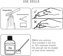 Carica l&#39;immagine nel visualizzatore di Gallery, Polygel Nail Kit Poligel Unghie Ricostruzione Set Completo 30ML x 4 Colori, Facile da Applicare, con Bast Top Coat, 100 Forme Doppie, Spazzola a Due Punte, Lima per Unghie, Spatola